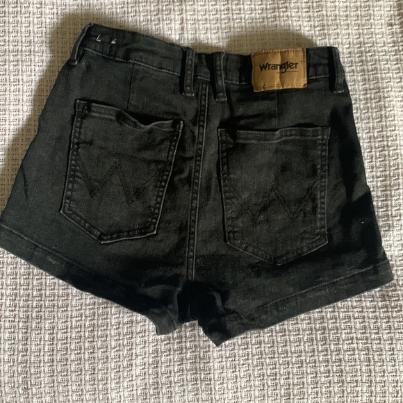 Black jean shorts, size 8 - Picture 2 of 2